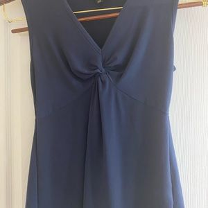 Banana Republic Navy Blue sleeveless blouse SZ PS.